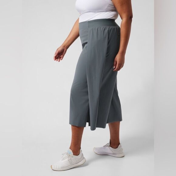 Athleta Cosmic Wrap Pant NEW Minimalist Grey Size 0 - Picture 3 of 16